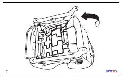 Toyota RAV4. Install front seat cushion shield lh (for driver side)