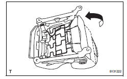 Toyota RAV4. Install front seat cushion shield rh (for front passenger side)