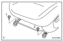 Toyota RAV4. Install front seat assembly