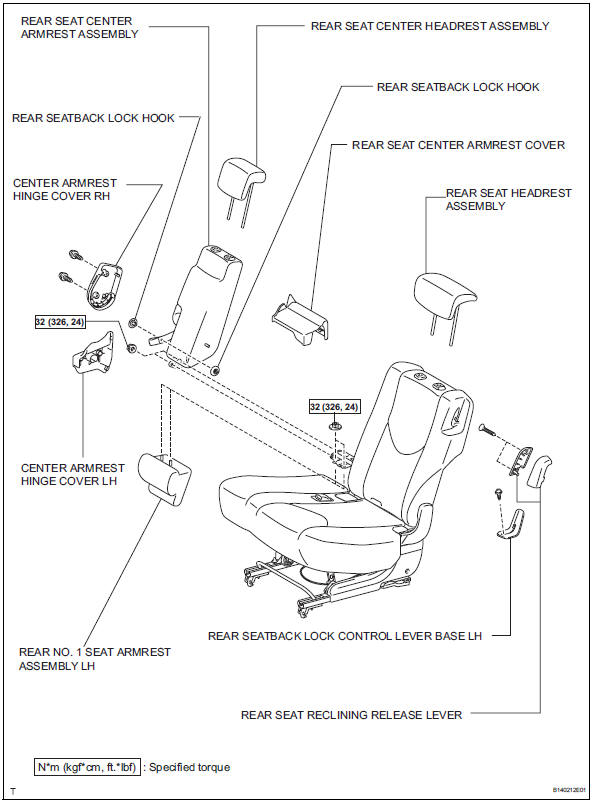 Toyota RAV4. Rear no. 1 Seat assembly (for lh side)