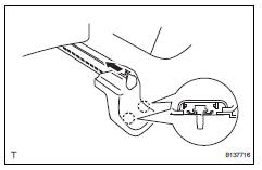 Toyota RAV4. Install front seat track bracket inner cover lh