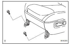 Toyota RAV4. Remove front seat assembly