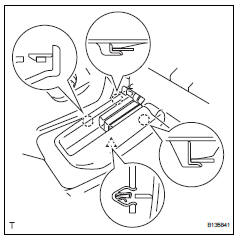 Toyota RAV4. Remove rear no. 5 Seat leg side cover