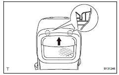 Toyota RAV4. Install front seatback board subassembly lh