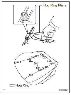 Toyota RAV4. Install front seat cushion cover