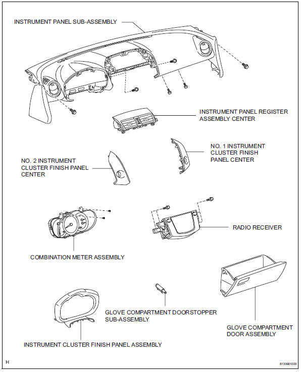 Toyota RAV4. Rear center seat outer belt assembly