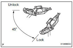 Toyota RAV4. Inspect rear center seat outer belt assembly