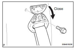 Toyota RAV4. Install rear no. 2 Seat outer belt assembly lh (w/ rear no. 2 Seat)