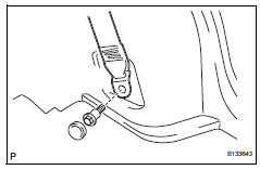 Toyota RAV4. Connect rear no. 1 Seat outer belt assembly lh