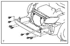 Toyota RAV4. Remove front bumper reinforcement subassembly