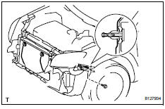 Toyota RAV4. Remove front bumper side retainer lh