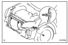 Toyota RAV4. Install front bumper side retainer rh