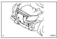 Toyota RAV4. Install no. 2 Front bumper energy absorber