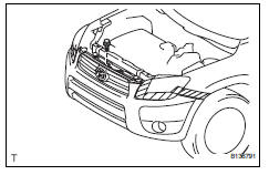 Toyota RAV4. Install front bumper cover