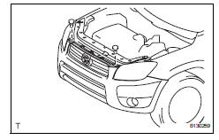 Toyota RAV4. Install radiator support opening cover