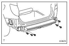 Toyota RAV4. Remove rear bumper reinforcement