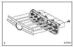 Toyota RAV4. Install radiator grille ornament plate (for separate type)