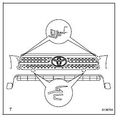 Toyota RAV4. Install radiator grille