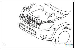 Toyota RAV4. Remove radiator grille protector