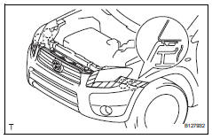 Toyota RAV4. Remove front bumper cover