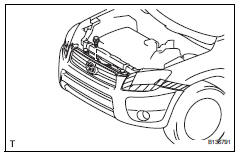 Toyota RAV4. Remove front bumper cover