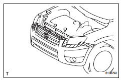 Toyota RAV4. Remove front bumper cover