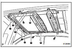 Toyota RAV4. Remove sliding roof housing assembly