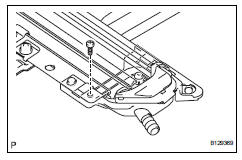 Toyota RAV4. Remove sliding roof drain hose joint lh