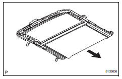 Toyota RAV4. Remove sunshade trim sub-assembly