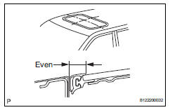 Toyota RAV4. Install sliding roof glass sub-assembly