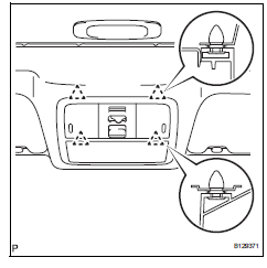 Toyota RAV4. Install map light assembly