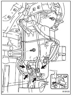 Toyota RAV4. Remove windshield washer jar assembly