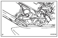 Toyota RAV4. Install washer inlet sub-assembly