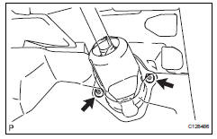 Toyota RAV4. Remove column hole cover silencer sheet