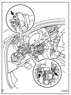 Toyota RAV4. Install steering column assembly