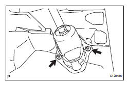 Toyota RAV4. Install lower instrument panel finish panel (see page ip-25)