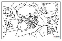 Toyota RAV4. Install steering column cover