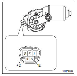 Toyota RAV4. Inspect front wiper motor