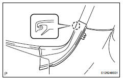 Toyota RAV4. Remove front fender to cowl side seal lh