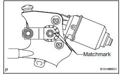 Toyota RAV4. Remove windshield wiper motor assembly