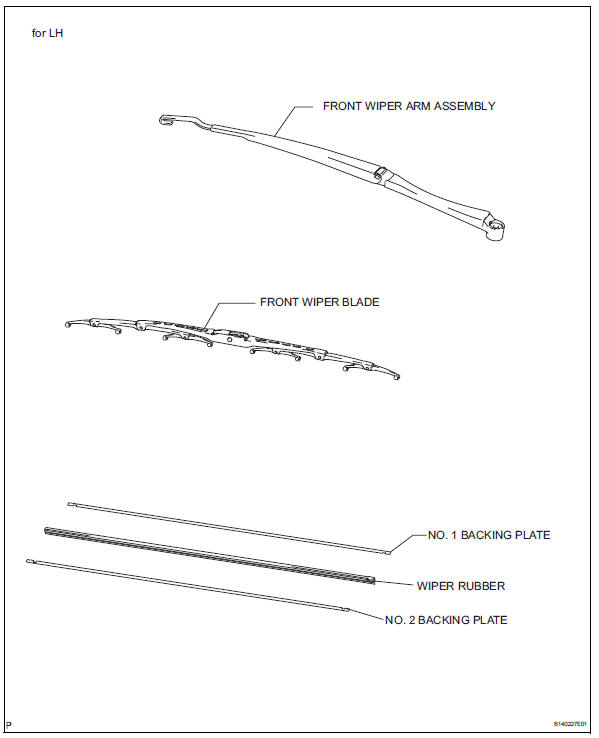 Toyota RAV4. Front wiper rubber