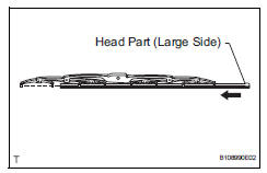 Toyota RAV4. Install wiper rubber