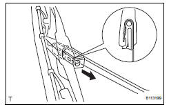 Toyota RAV4. Install front wiper blade