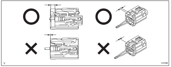 Toyota RAV4. Connection of connectors for front airbag sensor