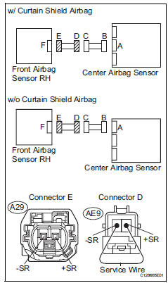 Toyota RAV4. Check engine room main wire (open)