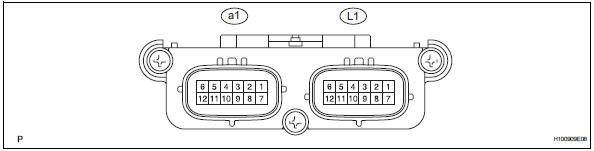 Toyota RAV4. Terminals of ecu