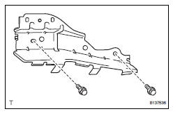 Toyota RAV4. Remove roof side rail bracket lh