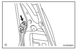 Toyota RAV4. Remove side airbag sensor assembly lh