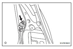 Toyota RAV4. Install side airbag sensor assembly lh
