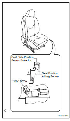 Toyota RAV4. Remove seat position airbag sensor